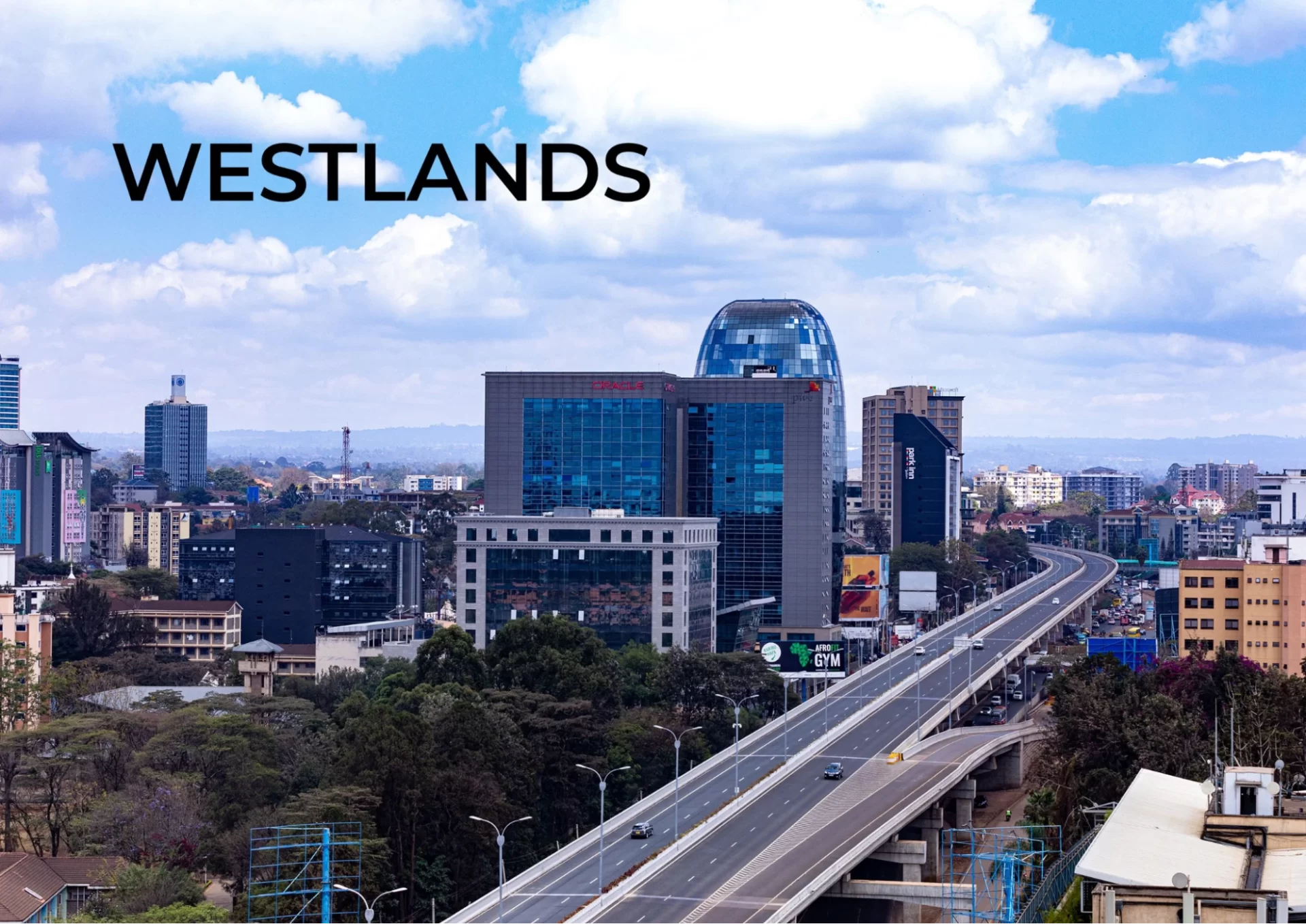 Westlands area in Nairobi City